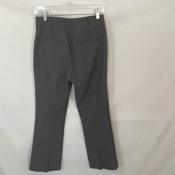 Helmet Lang Wool Houndstooth Cropped Flare Trousers - Picture 10 of 11